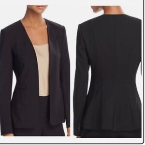 Theory Black Crunch Blazer Modern Minimalist Design